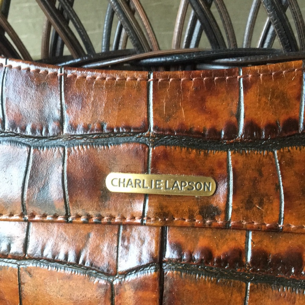 Charlie Lapson Brown Handbag - Picture 4 of 8